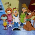 1group The gang's all here: Velma, Daphne, Fred, Shaggy, and Scooby.
